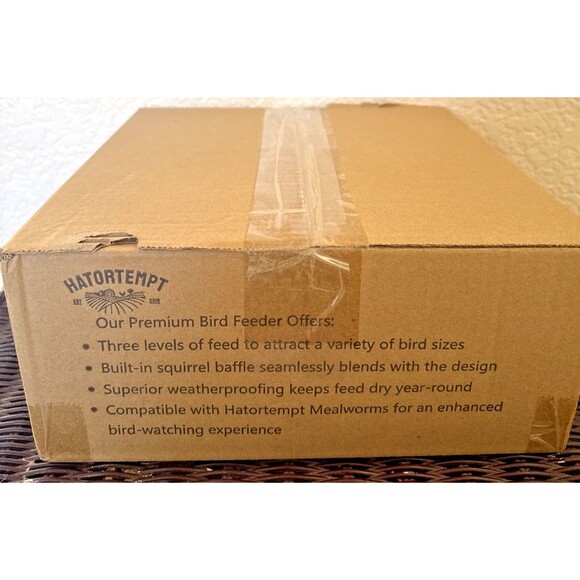 Hatortempt Hanging 4 Level Bird Feeder Durable Metal Squirrel Proof for Outdoor - Picture 9 of 11